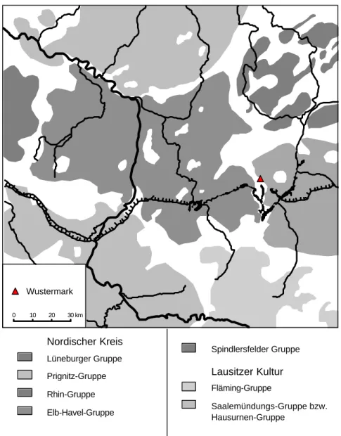 Abb. 5: Jungbronzezeitliche Formenkreise im Elb-Havel-Gebiet.