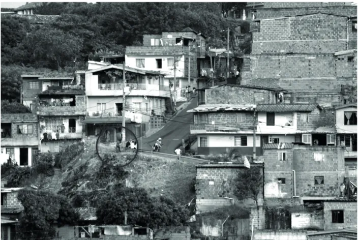 Abb. 1 Einflussgebiet und plaza (Drogenumschlagplatz) des Combo Los Pirusos  (Barrio Colinas &amp; Villa Laura) 