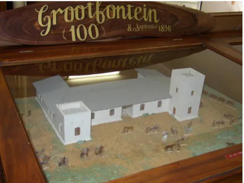 Abbildung 18: Das Modell des Alten Forts wurde zum 100-jährigen   Jubiläum 1996 angefertigt, Foto: Adelheid Wessler, 2003 