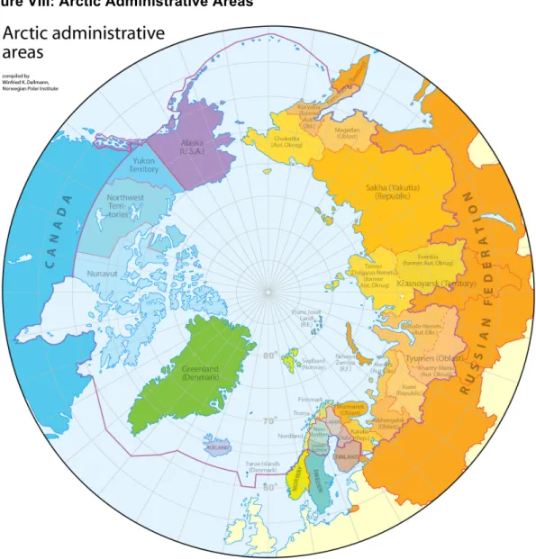 Figure VIII: Arctic Administrative Areas 