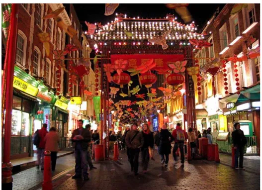 Abb. 2: Chinatown London, festlich dekoriert für das chinesische Neujahrsfest 