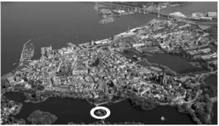 Fig. 3.1. Stralsund. Bird's-eye view of the historic center. 