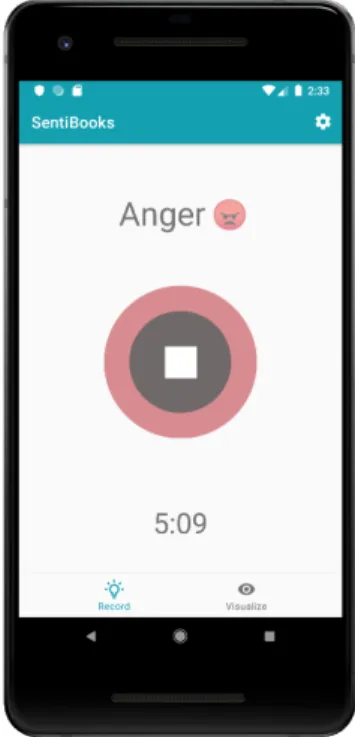 Figure 1: Emotion recognition while playing an audiobook