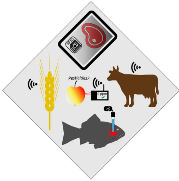 Figure 11. Sensor applications in agriculture and food sensing. 