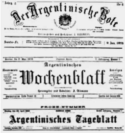 Abbildung 4  Argentinisches Wochenblatt 1875   Vorgänger des AT 
