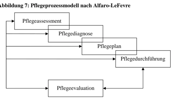 Abbildung 7: Pflegeprozessmodell nach Alfaro-LeFevre 