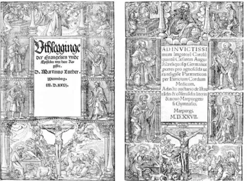 Abb. IV.18. Kat.-Nr. H1526.1. 1.  / Anonym: An Lemberger orientierte Titeleinfassung, Johannes Loersfeld, Marburg 1527 