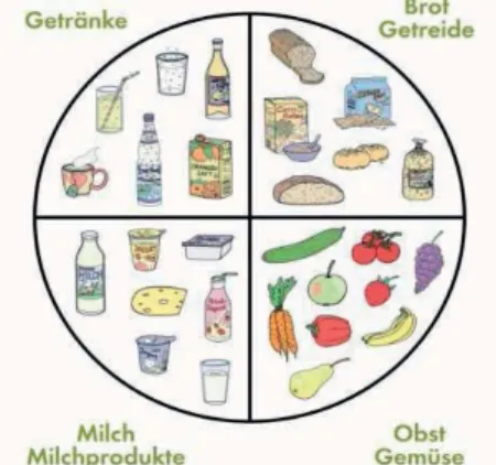 Abbildung 2: Vereinfachter Ernährungskreis nach Eissing (2006) zur Qualitätseinschätzung  des Essens