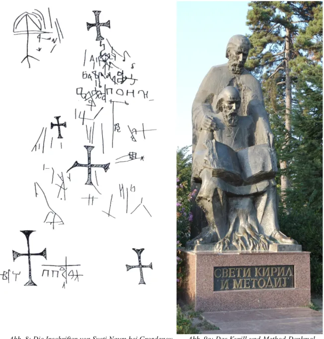 Abb. 9a: Das Kyrill-und-Method-Denkmal  in Ohrid 