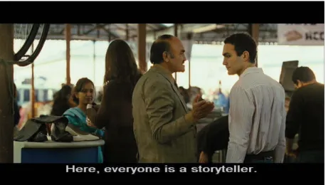Abb. 3: „Here, everyone is a storyteller.“ (T HE  K ITE  R UNNER , 0:58:37) 