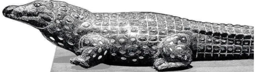 Abb. 3: Kultstatue des Sobek in Krokodilsgestalt  3 Widder 