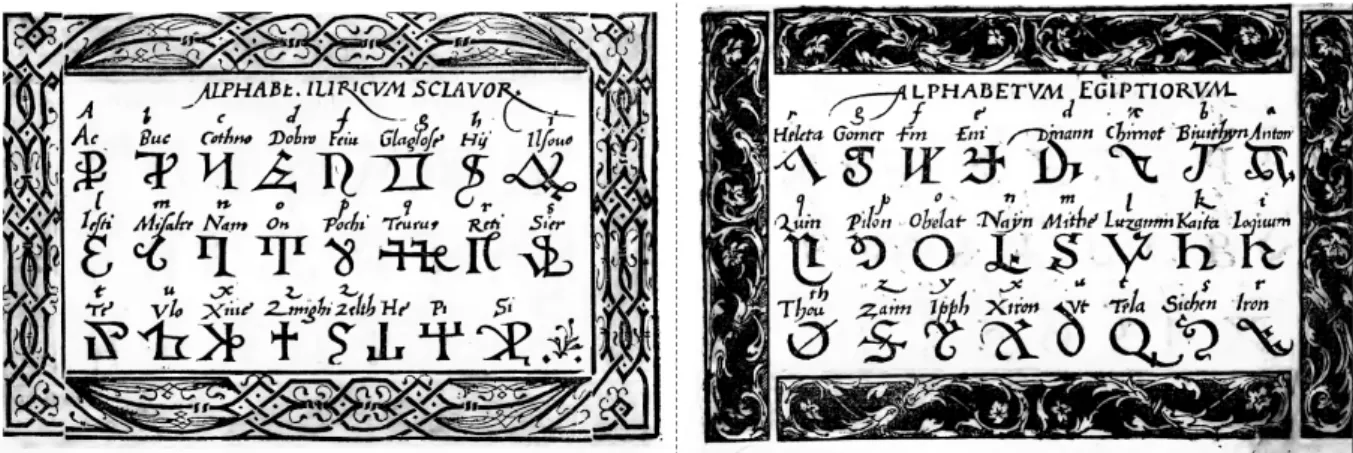 Fig. 10: Two alphabets from Wyss 