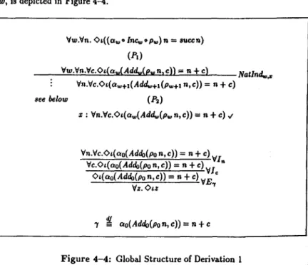 Figure 4-4:  Global Structure of Derivation 1 