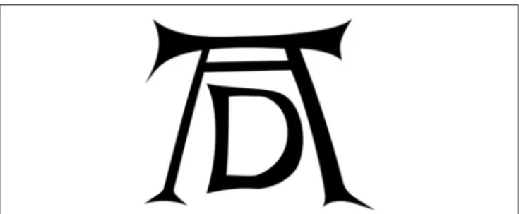 FIGURE 4 | Albrecht Dürer’s monogram which he used from about the year 1497 on—the version here originates from 1498