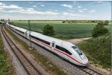 Figure 1: ICE-4 High-speed trainset being tested. Photo courtesy of Siemens  Mobility.