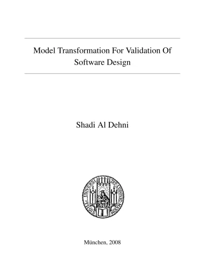 UML State Machines - Model Transformation For Validation Of Software Design