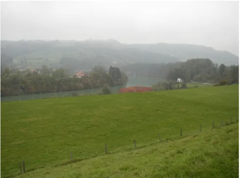 Foto 10004: Landwirtschaftlich genutzte Ennsterrasse, Nähe Einmündung Trattenbach 