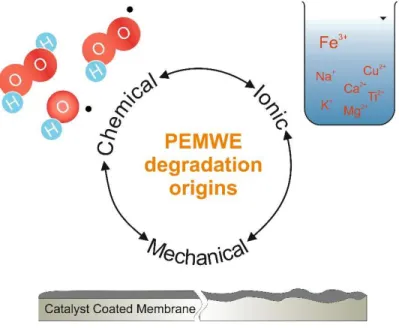 Figure 1-2. Degradation mechanisms in PEWE. 