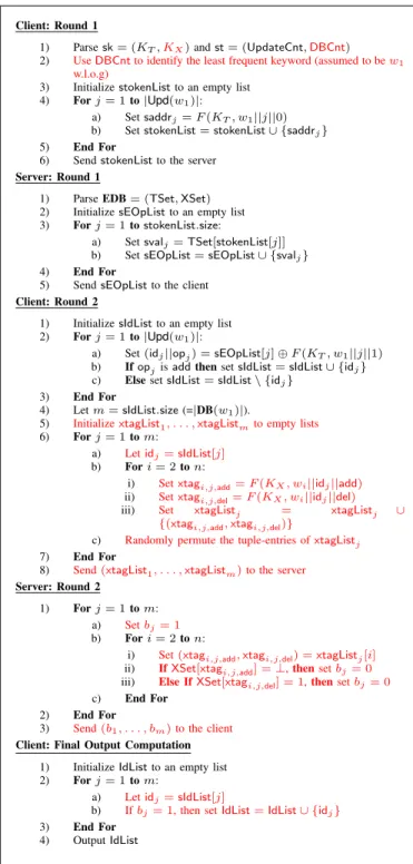 Figure 6: BDXT. S EARCH (sk, st, q = (w 1 ∧ . . . ∧ w n ); EDB)
