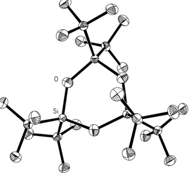 Abbildung 6: Struktur von 2,2,4,4,6,6-Hexa-t-butylcyclotrisiloxan 