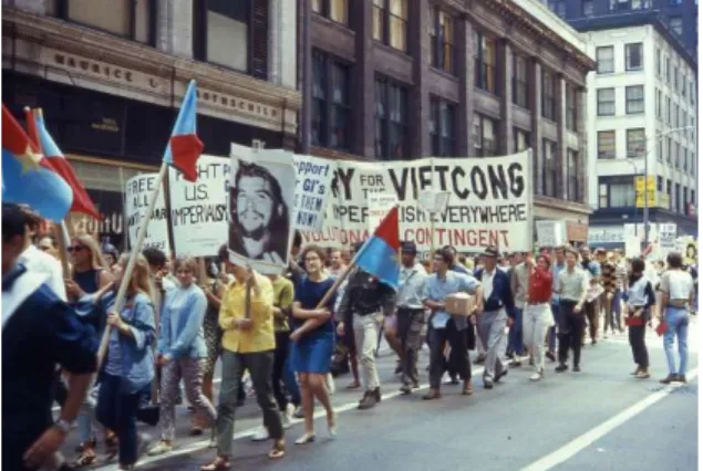 Abb. 1: Antikriegsdemonstration in den USA, 1968 
