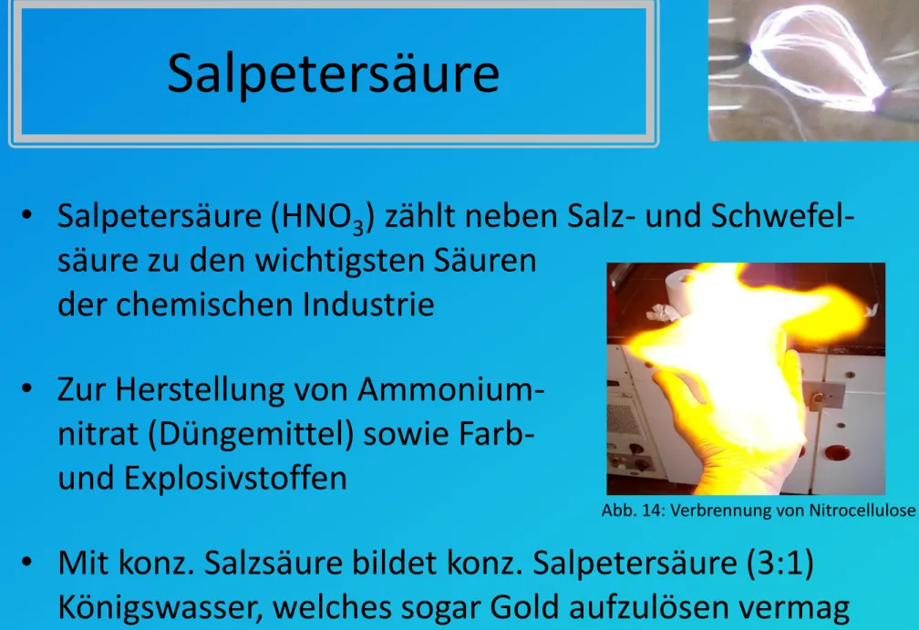 Abb. 14: Verbrennung von Nitrocellulose  [6]