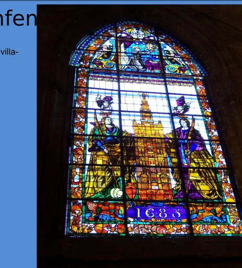 Abb. Kirchenfenster  der  Kathedrale von Sevilla , aus: 