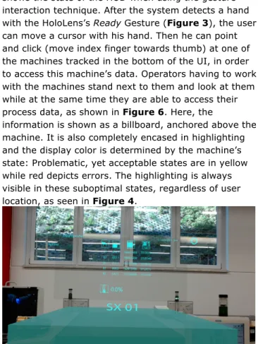 Figure 5: Active Manual Information Selection Mode (black  background is meant to enhance readability; Figure 6  demonstrates the actual systems look during its use) 