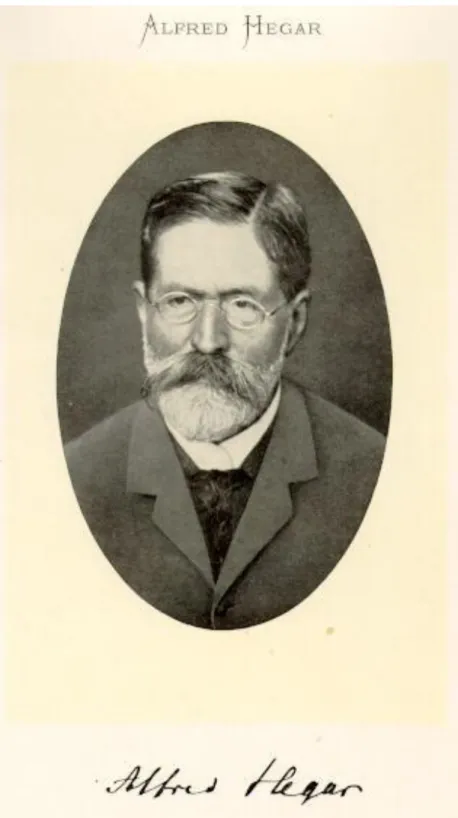 Abbildung 1: Dieses Porträt zeigt Alfred Hegar. Es ist nicht bekannt, wann das Bild  aufgenommen wurde