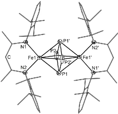 Figure 3. Molecular structure of 2c in the crystal. Hydrogen atoms are omitted for clarity