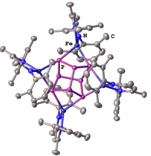 Figure  S3. [4]     Molecular  structure  of  compound  2a  in  the  crystal.  Hydrogen  atoms  and  solvent  (toluene)  molecules are omitted for clarity