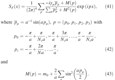 Table I summarizes the accepted lattice vectors for the different currents. One separation that is common to all the
