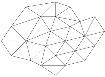 Figure 6.1.: Triangulation of a two-dimensional domain