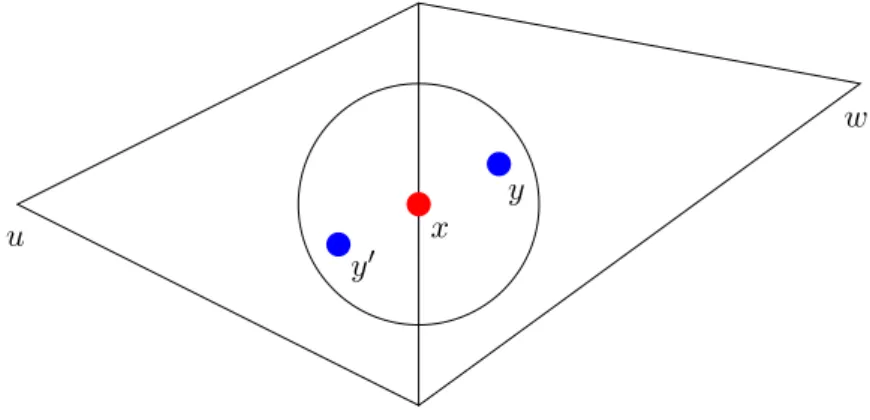 Figure 6.2.: Neighbouring simplices in the proof of Lemma 6.7