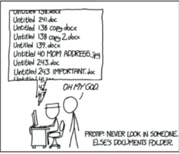 Abb. 1: „Never look in someone else’s documents folder“, https://xkcd.com/1459/