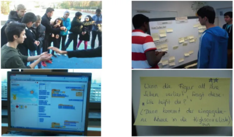 Abb. 2: Ball Point Game, am Project Board, Implementierung, User Story