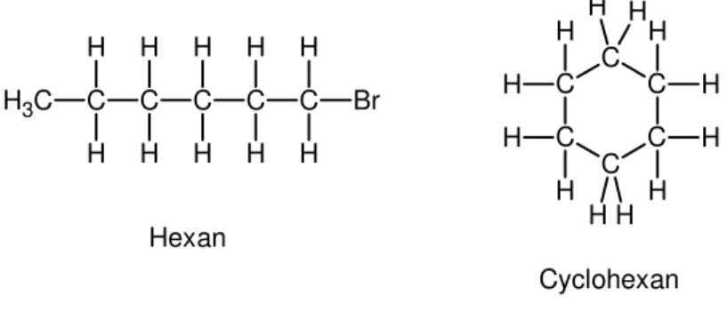 Abb.  6: Cyclohexan und Cyclohexen  