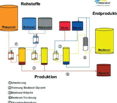 Abbildung 18: Prozess der Biodieselherstellung