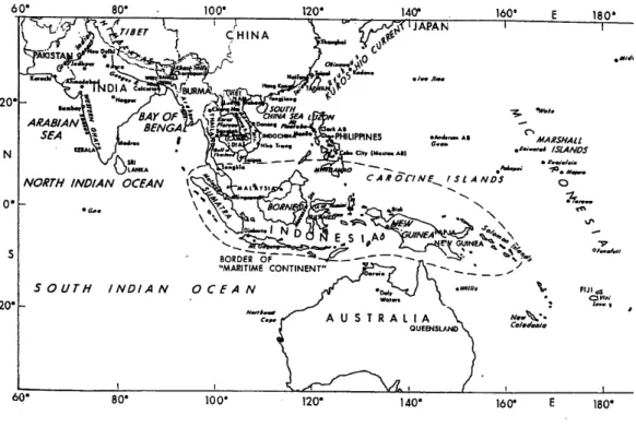 Figure 1.2: Indian Ocean and Western Pacic Region showing the location