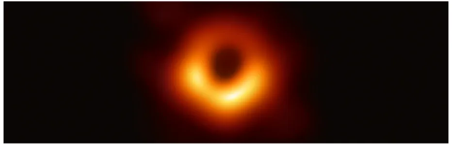 Figure 1: Bild eines schwarzen Loches (von eventhorizontelescope.org)