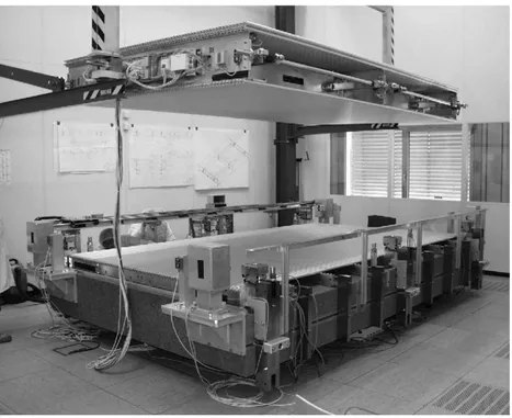 Fig. 3. Assembly facility for BOS MDT chambers with the ﬁrst chamber under construction.