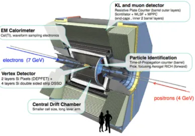 Figure 2.6: The Belle II Detector [38]