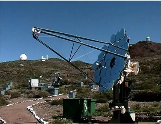 Figure 2.2: The CT1 telescope from the HEGRA telescope array, from [8]