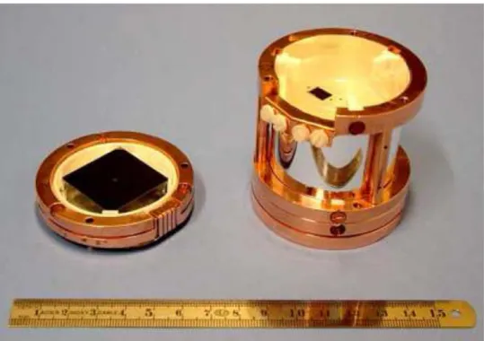 Figure 2.6: Picture of an open detector module for CRESST phase II. 