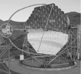 Figure 2. The MAGIC telescope on the Roque de los Muchachos on the Canary Island La Palma