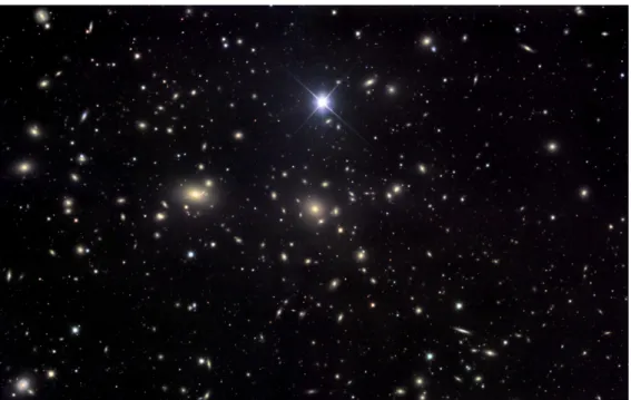Figure 1.2: Core region of the Coma Cluster. Photograph taken by the Misti Moun- Moun-tain Observatory.