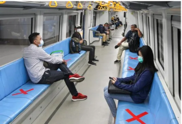 Abbildung 12: Sitzmarkierungen in der U-Bahn 