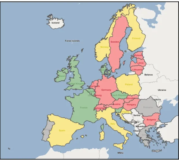Abbildung 1: Übersicht über Hepatitis C Aktionspläne in den EU Ländern 