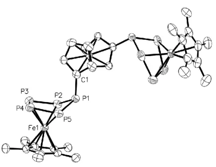 Figure  4.  Molecular  structure  of  the  anionic  part  of  [Li(dme) 3 ] 2 [5].  Ellipsoids  are  drawn  at  50% 