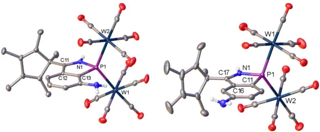 Abbildung 17: Molekülstrukturen von Verbindung 10I (links) und Verbindung 10II (rechts) im Festkörper